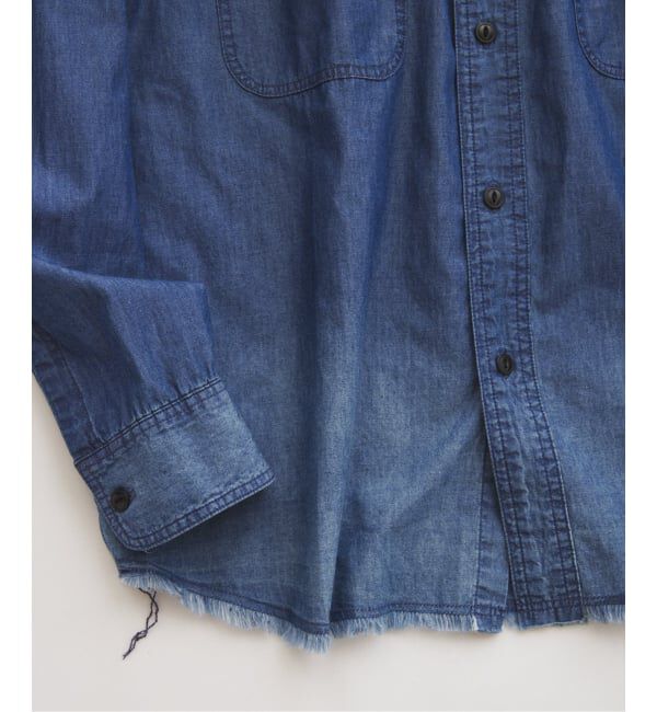 JOURNAL STANDARD relume「シャンブレー アンカット フリンジ シャツ」|シャツ・ブラウス|