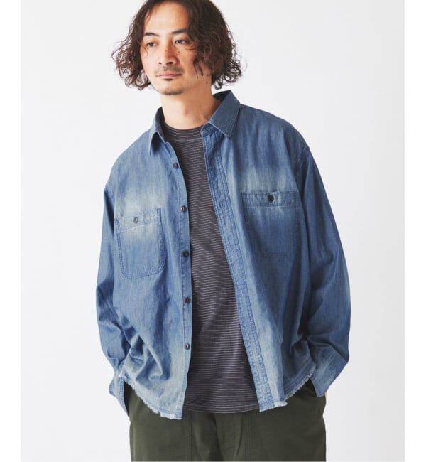 JOURNAL STANDARD relume「シャンブレー アンカット フリンジ シャツ」|シャツ・ブラウス|