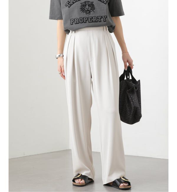 JOURNAL STANDARD relume「イージードレープワイドパンツ」|スラックス|ホワイト A