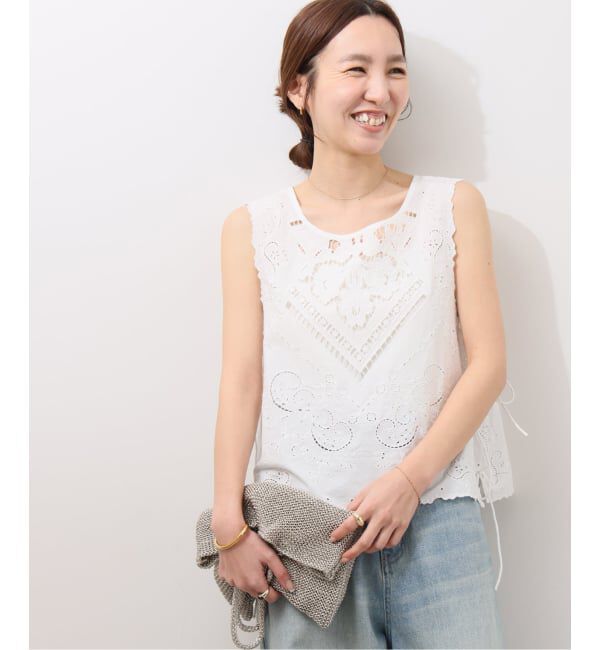 JOURNAL STANDARD relume「スクエアエンブロイダリーベスト」|ベスト・ジレ|