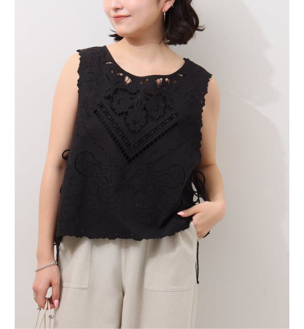 JOURNAL STANDARD relume「スクエアエンブロイダリーベスト」|ベスト・ジレ|