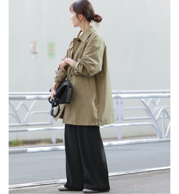 JOURNAL STANDARD relume「《追加》［26SS新作］コットンナイロンAラインステンコート」|ステンカラーコート|
