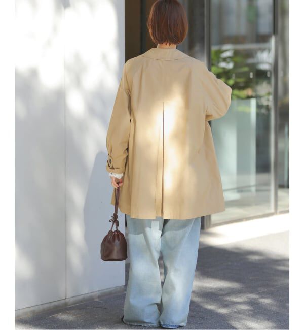 JOURNAL STANDARD relume「《追加》［26SS新作］コットンナイロンAラインステンコート」|ステンカラーコート|