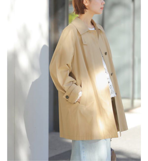 JOURNAL STANDARD relume「《追加》［26SS新作］コットンナイロンAラインステンコート」|ステンカラーコート|