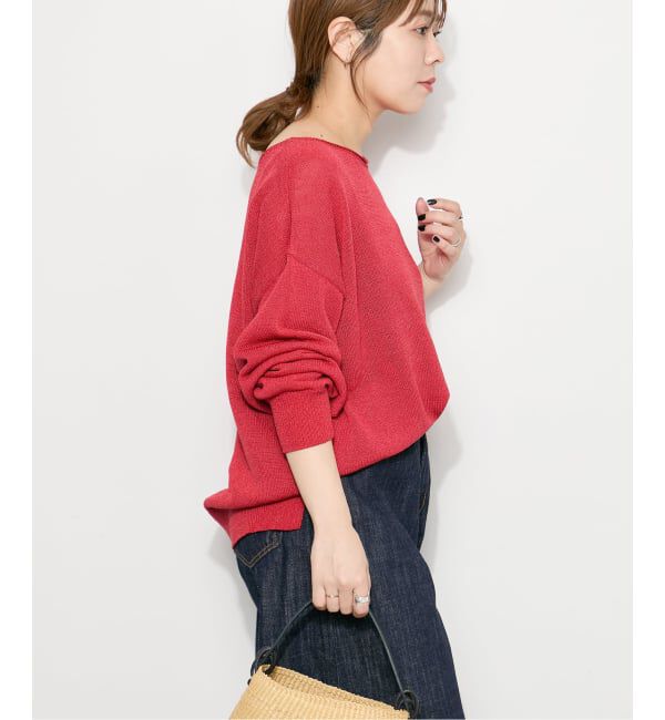 journal standard L'essage「ウォッシャブル ペーパー混プルオーバー」|ニット・セーター|