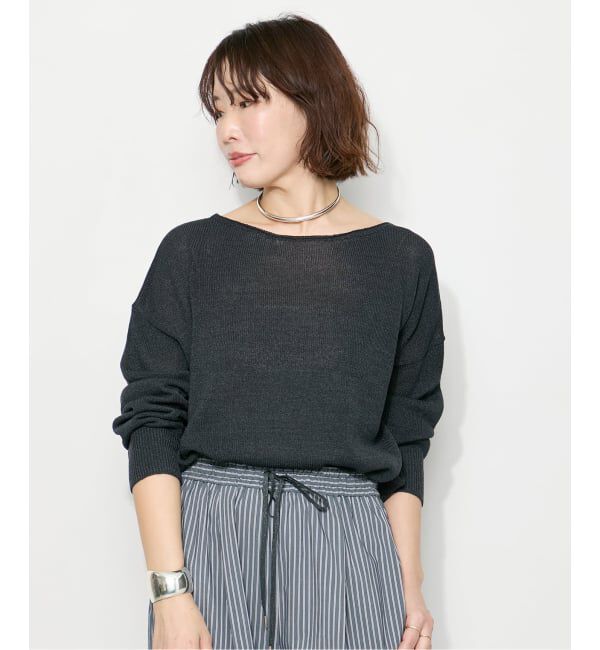 journal standard L'essage「ウォッシャブル ペーパー混プルオーバー」|ニット・セーター|