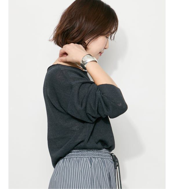 journal standard L'essage「ウォッシャブル ペーパー混プルオーバー」|ニット・セーター|