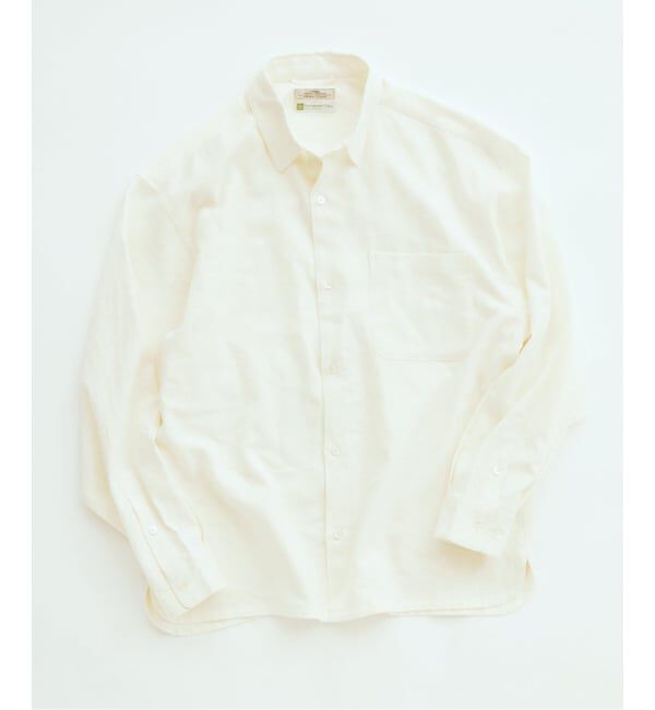 JOURNAL STANDARD relume「《予約》European Flax / ヨーロピアンフラックス リネン/レーヨン シャツ」|シャツ・ブラウス|ホワイト A