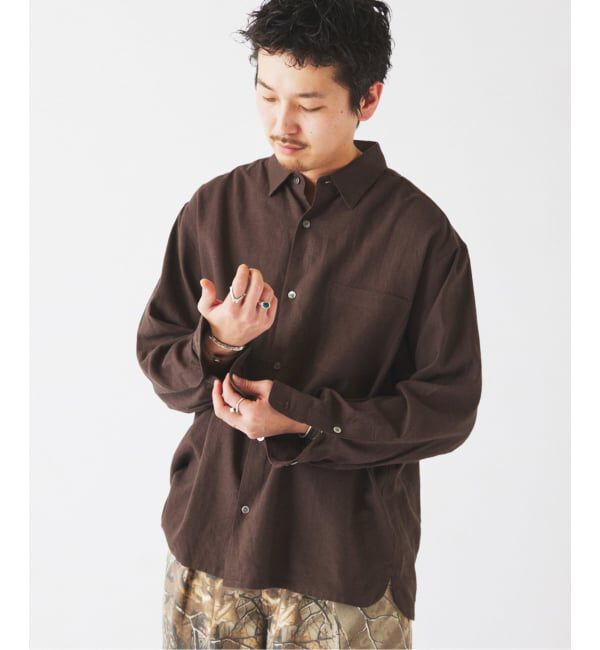 JOURNAL STANDARD relume「《予約》European Flax / ヨーロピアンフラックス リネン/レーヨン シャツ」|シャツ・ブラウス|