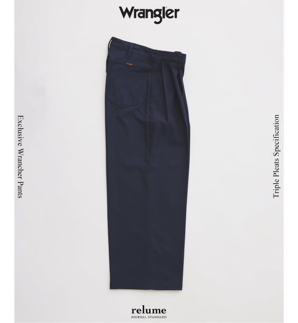 JOURNAL STANDARD relume「《予約》Wrangler / ラングラー 別注 3タック ランチャー ドレススラックス」|スラックス|ネイビー