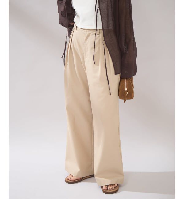 JOURNAL STANDARD「《予約》【osedit】2tuck buckle back CHINOS」|チノ|