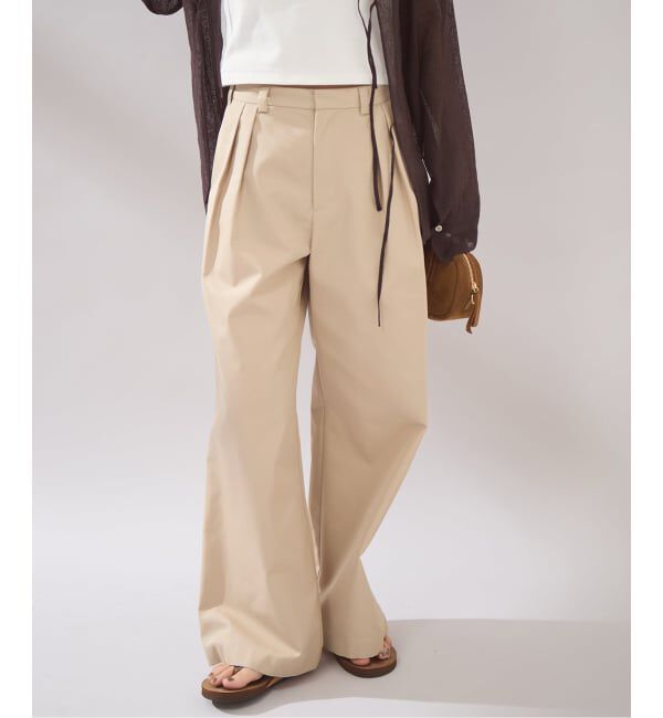 JOURNAL STANDARD「《予約》【osedit】2tuck buckle back CHINOS」|チノ|