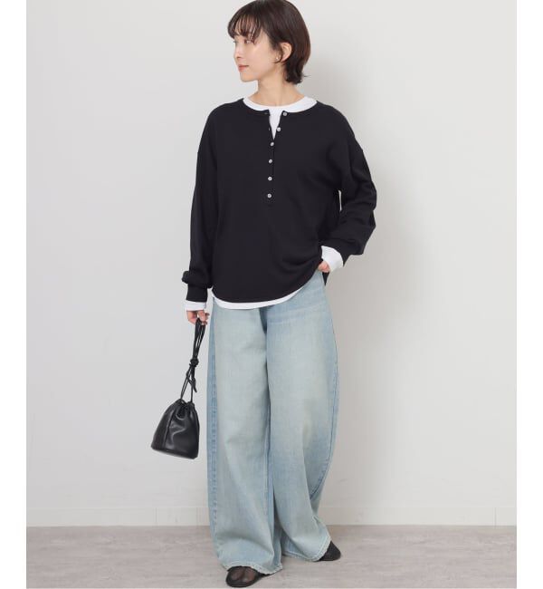 JOURNAL STANDARD relume「《追加》［2枚セット / SS素材］3WAYレイヤードヘンリープルオーバー」|ニット・セーター|