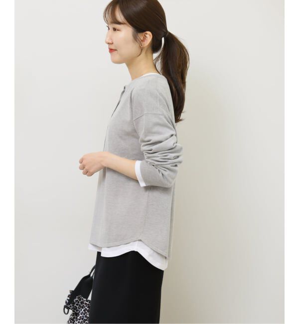 JOURNAL STANDARD relume「《追加》［2枚セット / SS素材］3WAYレイヤードヘンリープルオーバー」|ニット・セーター|