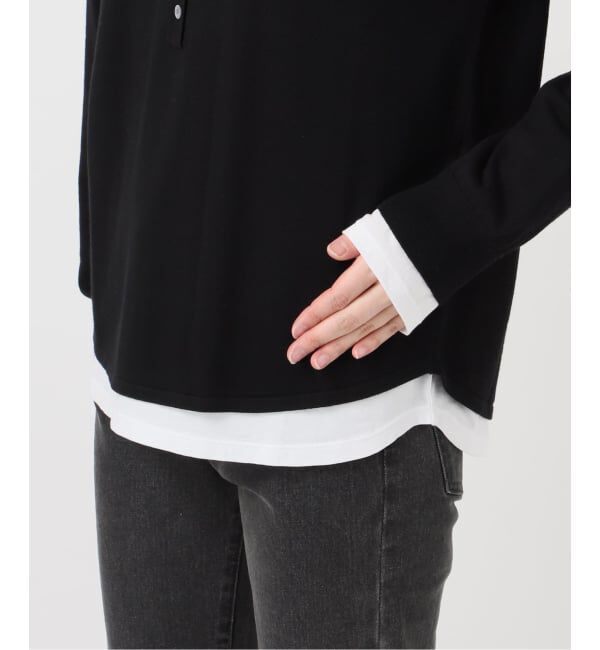 JOURNAL STANDARD relume「《追加》［2枚セット / SS素材］3WAYレイヤードヘンリープルオーバー」|ニット・セーター|