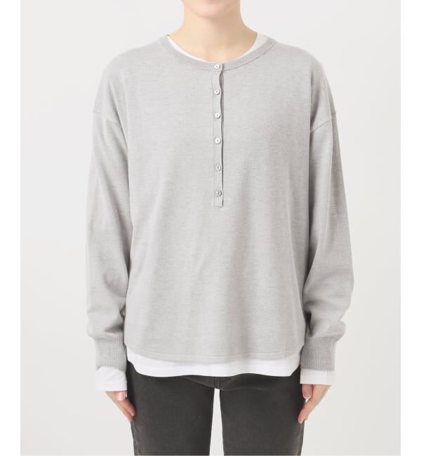 JOURNAL STANDARD relume「《追加》［2枚セット / SS素材］3WAYレイヤードヘンリープルオーバー」|ニット・セーター|