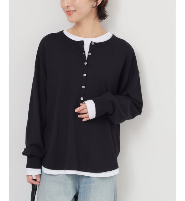 JOURNAL STANDARD relume「《追加》［2枚セット / SS素材］3WAYレイヤードヘンリープルオーバー」|ニット・セーター|