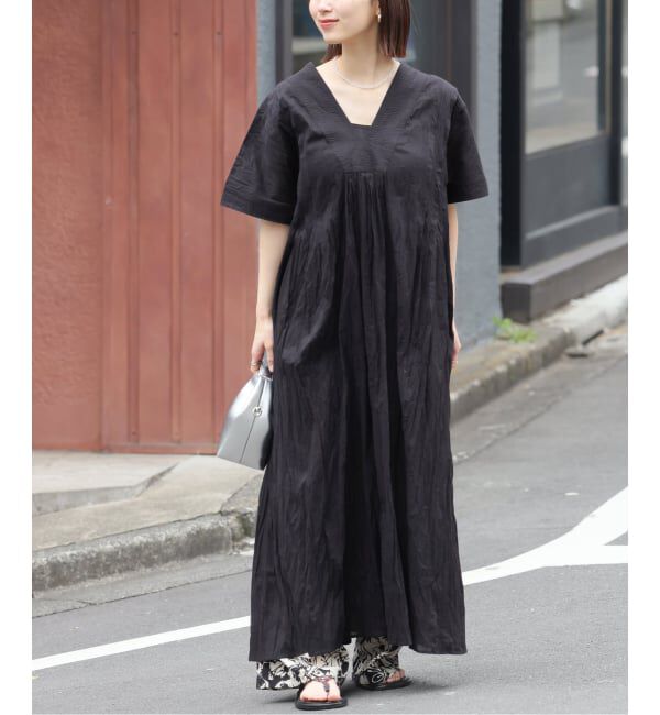 JOURNAL STANDARD relume「《追加予約 / 新色》コットンボイルクリンクルタックカフタンワンピース」|ワンピース|