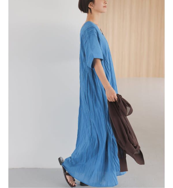 JOURNAL STANDARD relume「《追加予約 / 新色》コットンボイルクリンクルタックカフタンワンピース」|ワンピース|