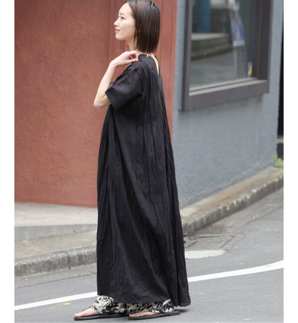 JOURNAL STANDARD relume「《追加予約 / 新色》コットンボイルクリンクルタックカフタンワンピース」|ワンピース|