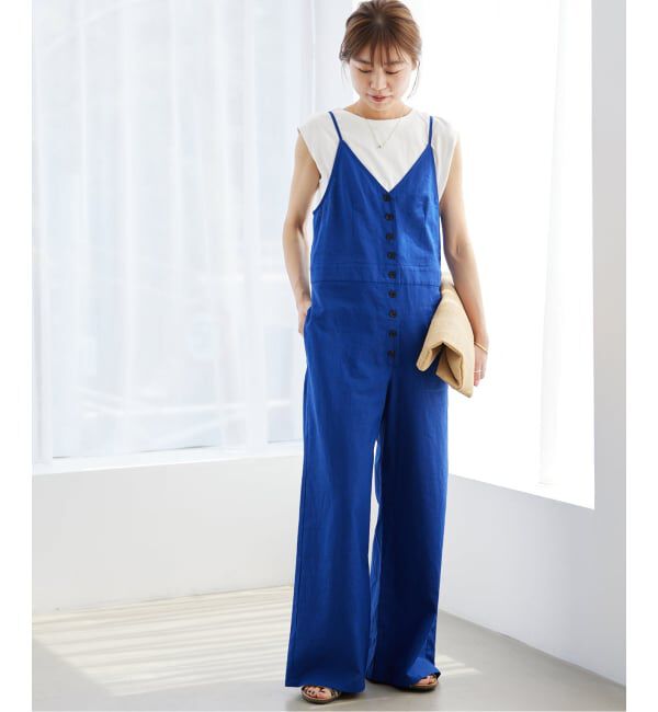 JOURNAL STANDARD relume「《WEB限定追加予約/2枚セット》手洗い可 / タンクトップ付きキャミサロペット」|オールインワン|ブルー A