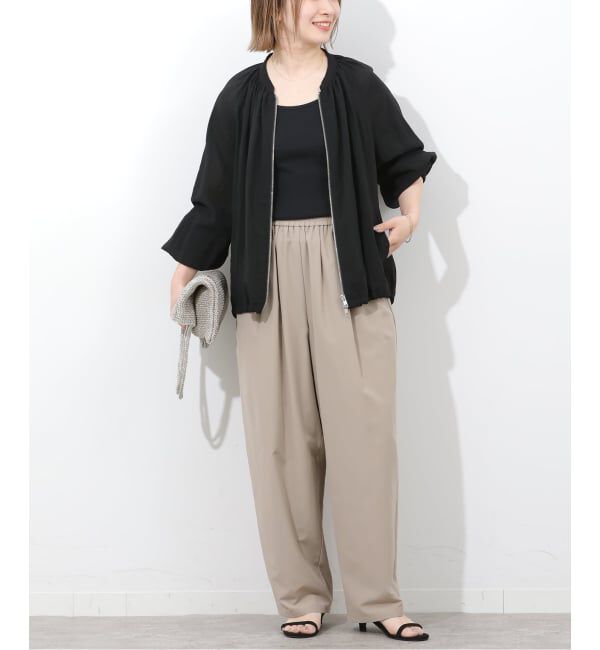 JOURNAL STANDARD relume「《予約》［手洗い可］シアーギャザージップブルゾン」|その他|