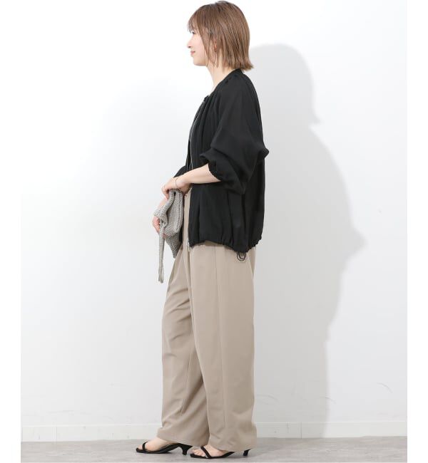 JOURNAL STANDARD relume「《予約》［手洗い可］シアーギャザージップブルゾン」|その他|