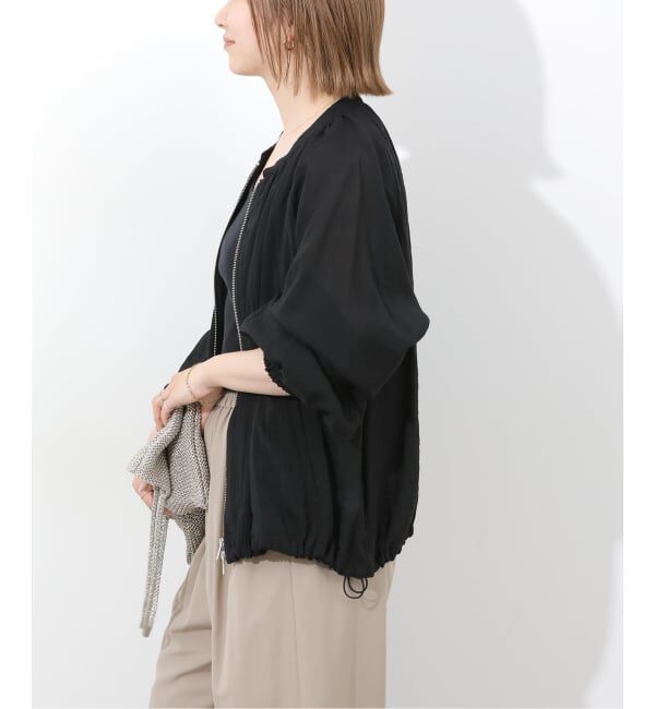 JOURNAL STANDARD relume「《予約》［手洗い可］シアーギャザージップブルゾン」|その他|