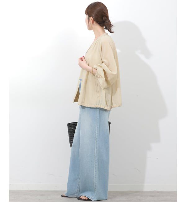 JOURNAL STANDARD relume「《予約》［手洗い可］シアーギャザージップブルゾン」|その他|