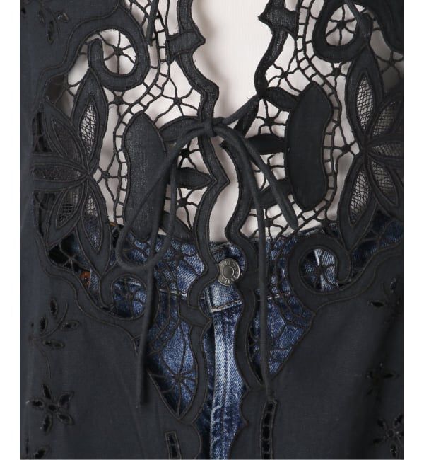 journal standard L'essage「《予約》刺しゅうレースベスト」|ベスト・ジレ|