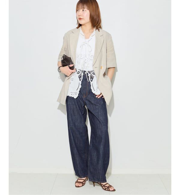 journal standard L'essage「《予約》刺しゅうレースベスト」|ベスト・ジレ|