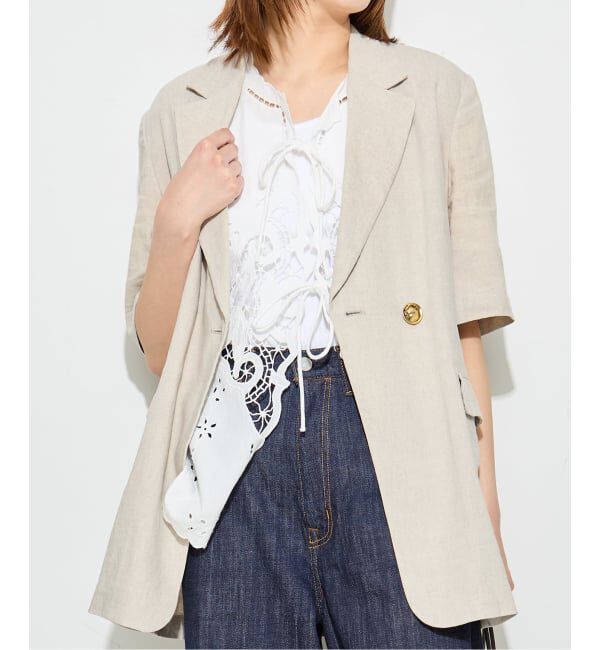 journal standard L'essage「《予約》刺しゅうレースベスト」|ベスト・ジレ|