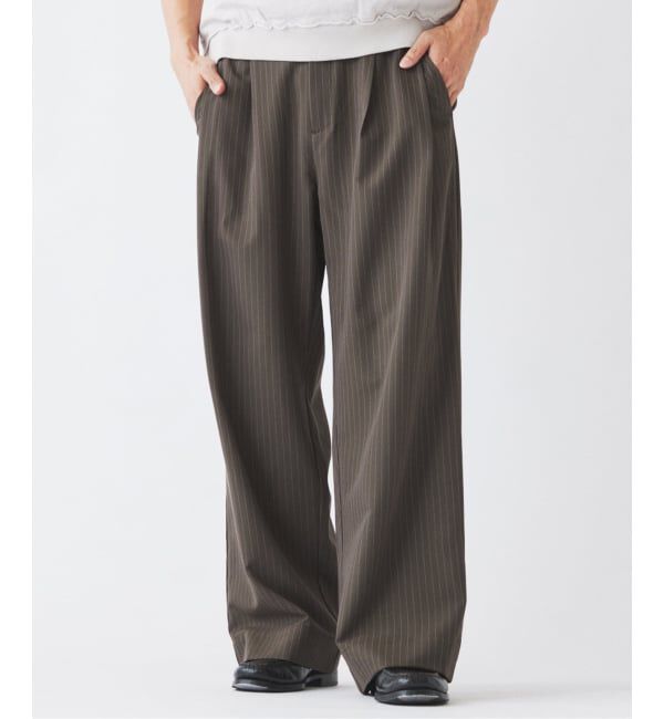 JOURNAL STANDARD relume「《予約》ヒールカット ルーズライト ストライプ スラックス」|スラックス|