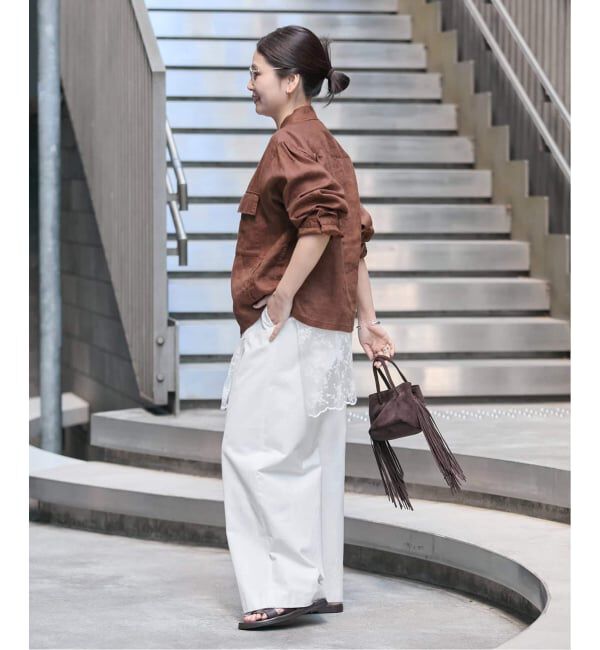 JOURNAL STANDARD「《追加2》リネンミリタリージャケット」|ミリタリージャケット|