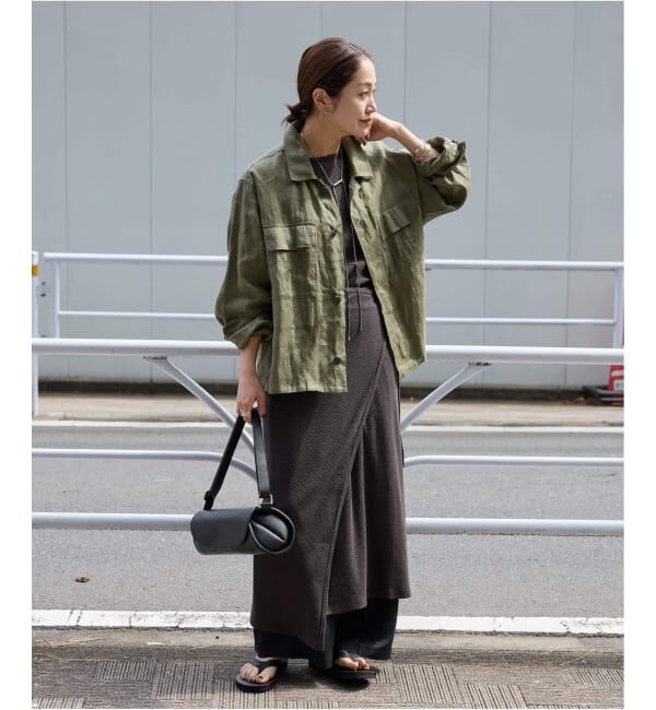JOURNAL STANDARD「《追加2》リネンミリタリージャケット」|ミリタリージャケット|