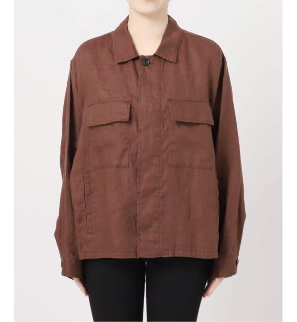 JOURNAL STANDARD「《追加2》リネンミリタリージャケット」|ミリタリージャケット|