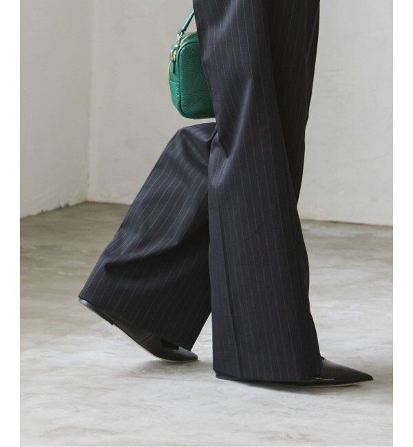 NOBLE「【洗える】ストライプツイルストレッチスラックスパンツ」|スラックス|