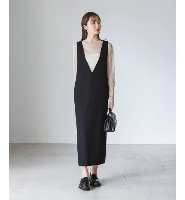 NOBLE「ストレートVネックワンピース」|ワンピース|