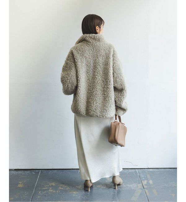 NOBLE「《追加》ナローAラインサテンスカート 2」|スカート|