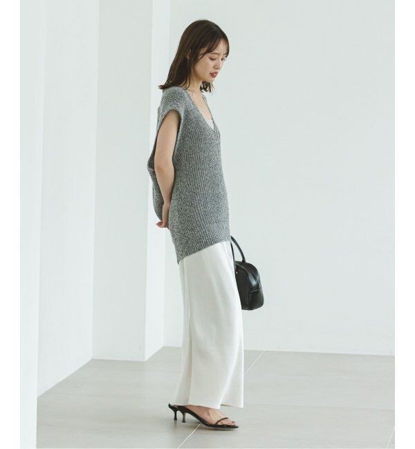 NOBLE「《追加》ナローAラインサテンスカート 2」|スカート|