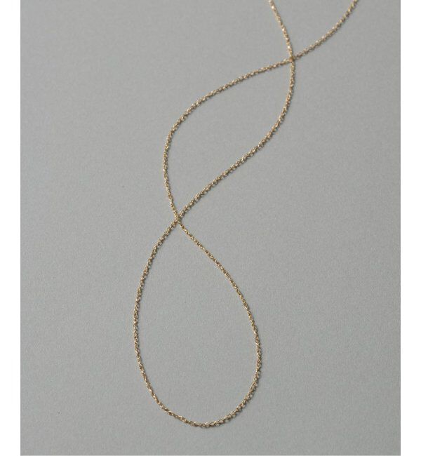 Lilas by Spick&Span「スパイラルアズキチェーン55cmネックレス K10」|ネックレス|