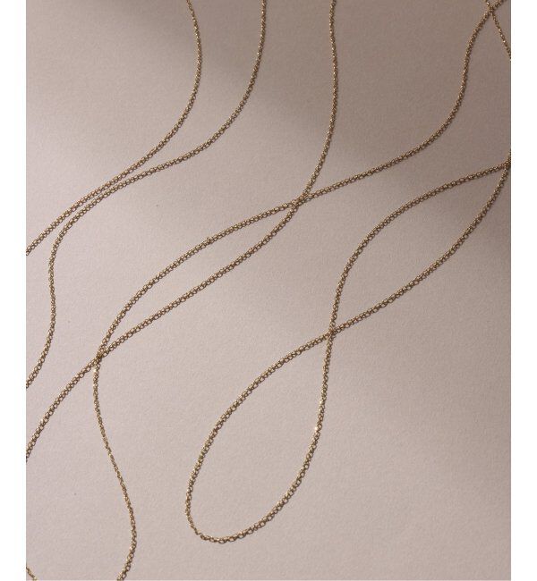 Lilas by Spick&Span「スパイラルアズキチェーン55cmネックレス K10」|ネックレス|