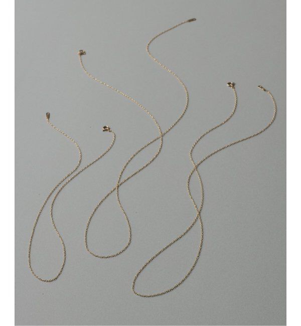 Lilas by Spick&Span「スパイラルアズキチェーン55cmネックレス K10」|ネックレス|