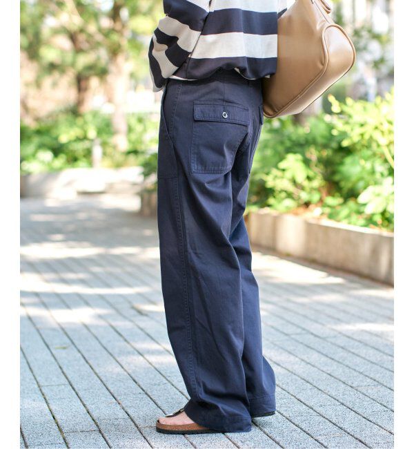 Spick and Span「《追加2》ルーズベイカーパンツ」|カーゴ|
