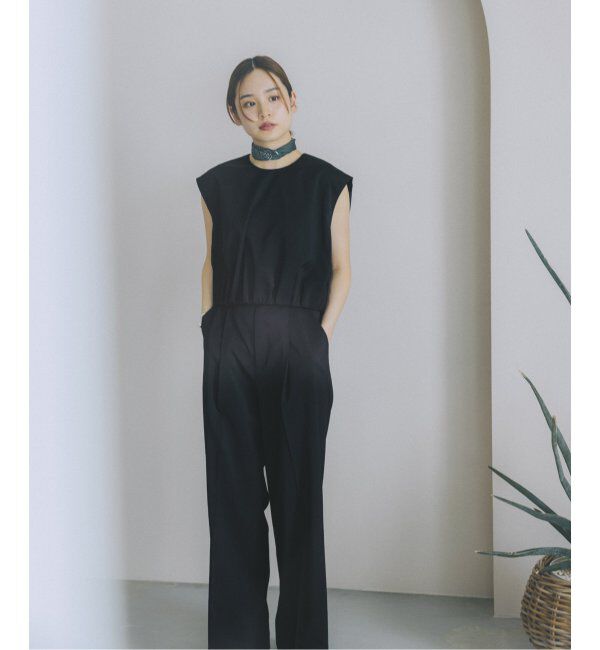 NOBLE「《追加》【洗える】エステルツイルストレッチスラックスパンツ7」|スラックス|