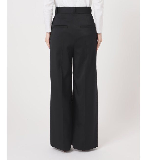 NOBLE「《追加》【洗える】エステルツイルストレッチスラックスパンツ7」|スラックス|