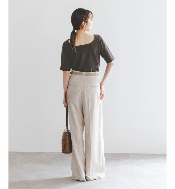 NOBLE「《追加》スビンコットンソフトスクエアーネックTシャツ 2」|Tシャツ・カットソー|