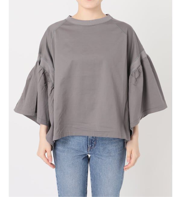 NOBLE「《追加》COG THE BIGSMOKE/コグザビッグスモーク LAURA GATHERED SLV TOP」|Tシャツ・カットソー|