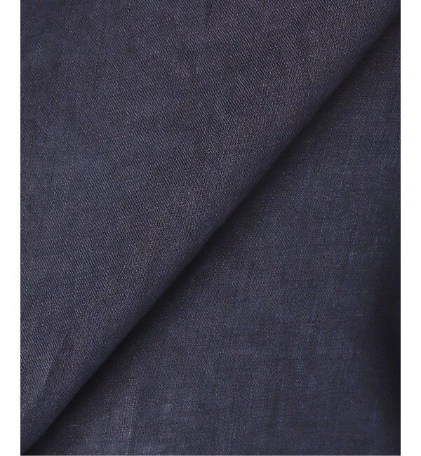 Spick and Span「《ゆったりサイズ》追加 80リネンカシュクール ビッグシャツ」|シャツ・ブラウス|