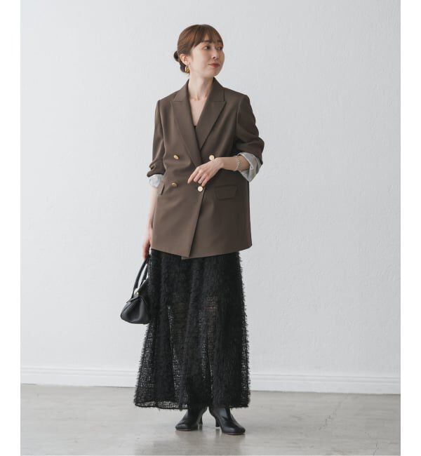 NOBLE「フェザーチュールフレアスカート」|スカート|